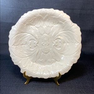 Vintage Ornate White Foliage Platter/Plate